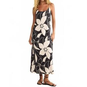 NEW Z SUPPLY women's cecily madero maxi dress in black